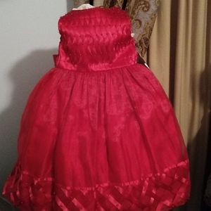 New Cinderella girl's burgundy dress size 6